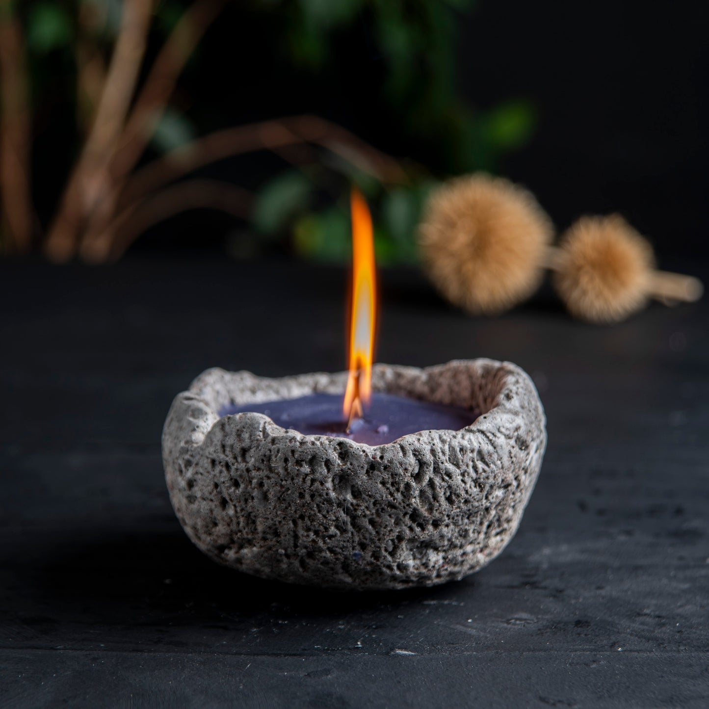 Custom Design Stone Candle , Vegan Organic Soy Candle  (waking) 4 units