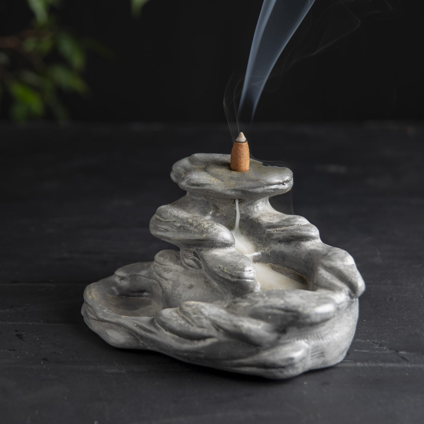 Fountain Backflow Incense Holder, Authentic Waterfall Backflow Incenses Holder (waking) 2 units