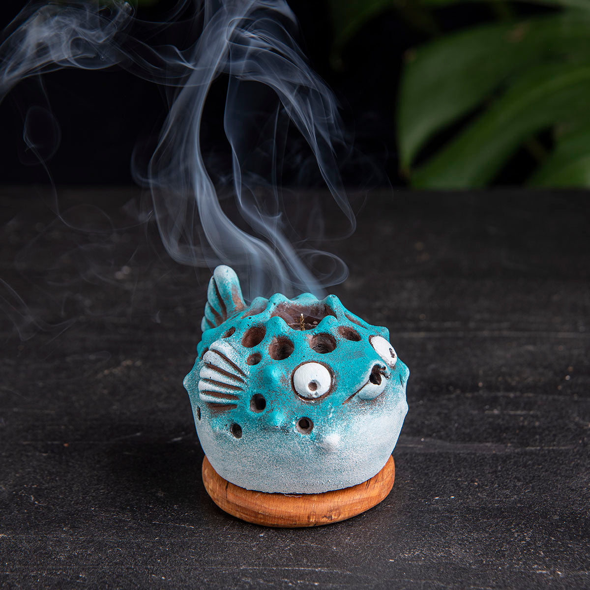 Fish Incense Holder and Candle Holder, Fish Stone Incense Holder  (waking) 4 units