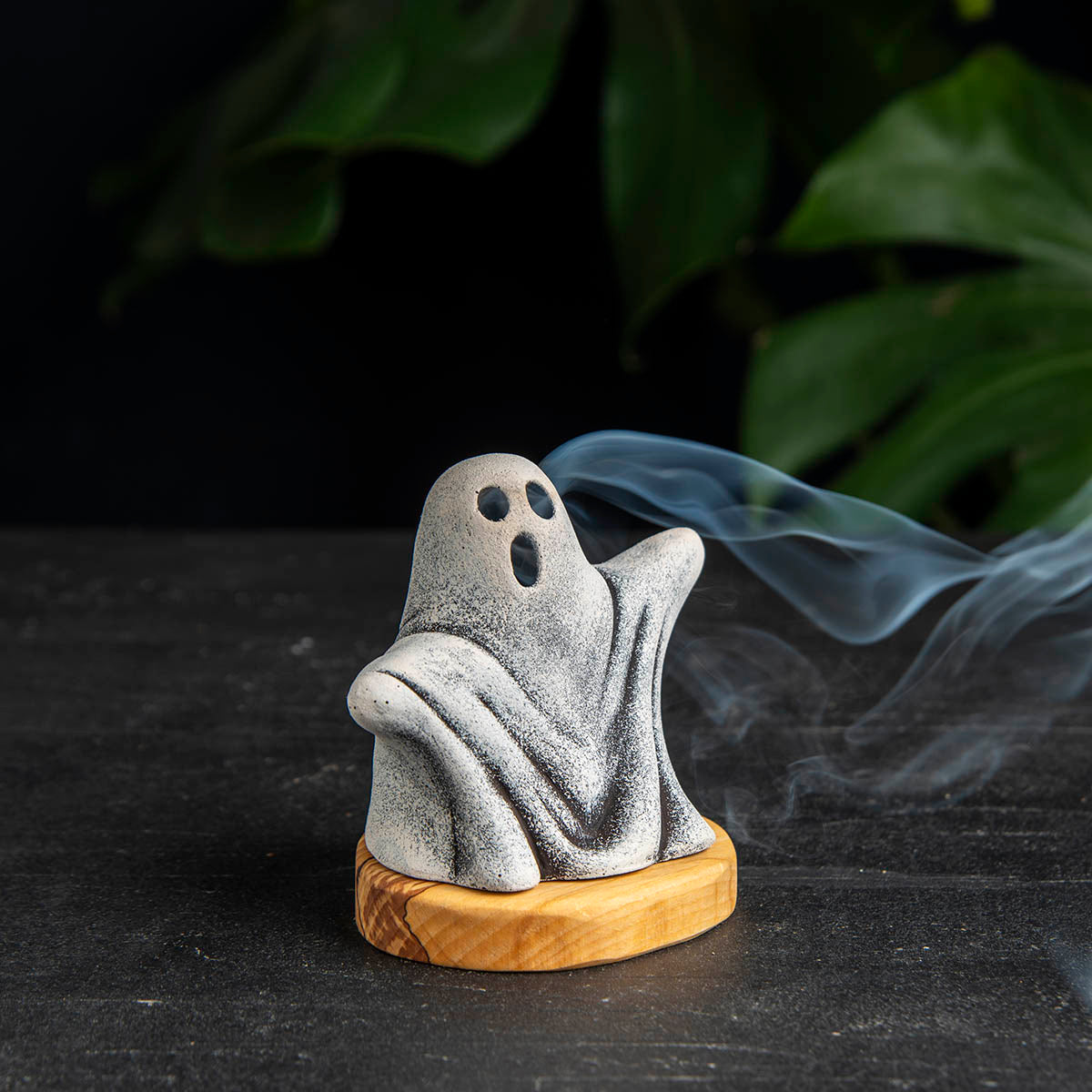 Spooky Halloween Ghost Incense Holder(Small), Ghost for Halloween (waking) 4 units