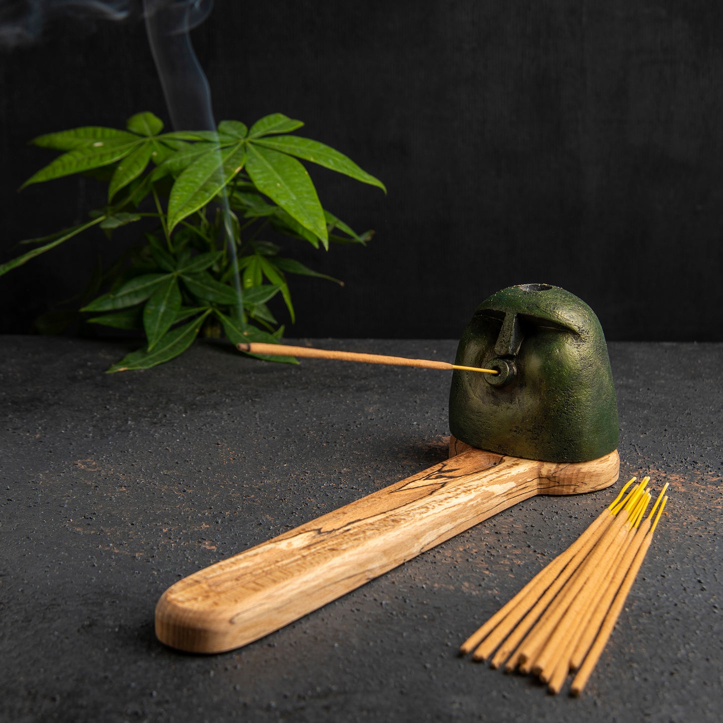 CHIEFTAIN Incense Stick Holder, Handmade Incense Holder with Beech Wood (waking) 4 units