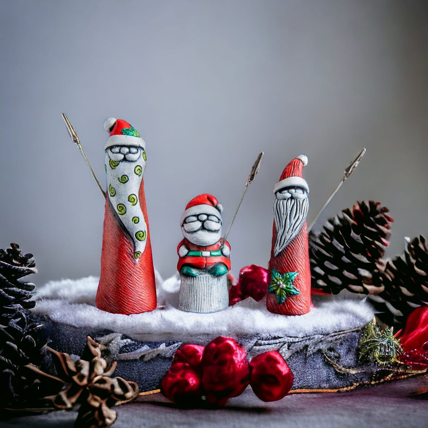 Christmas note holder stand,Santa Photo holder,Desk reminder