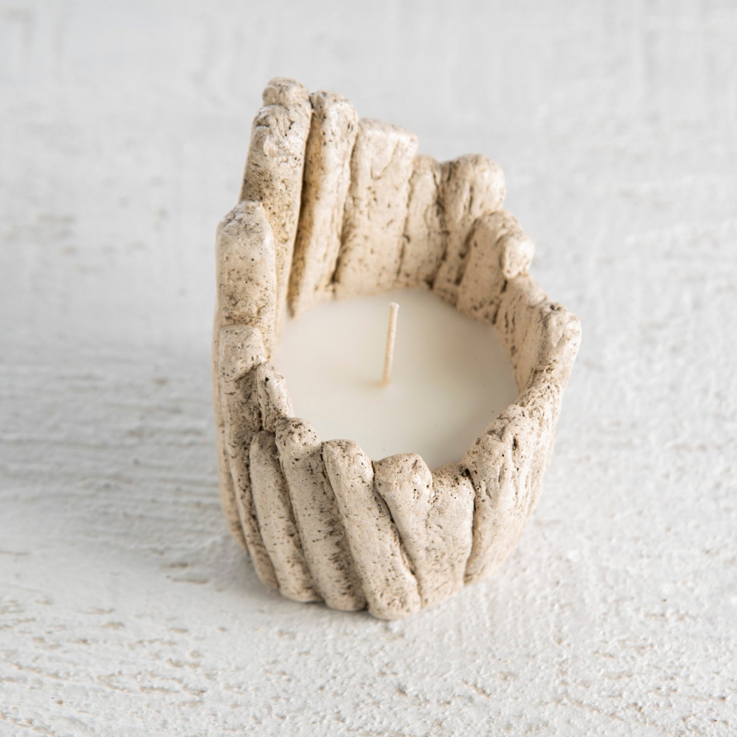 Asymmetric stone candle , Vegan Organic Soy Candle (waking) 4 units