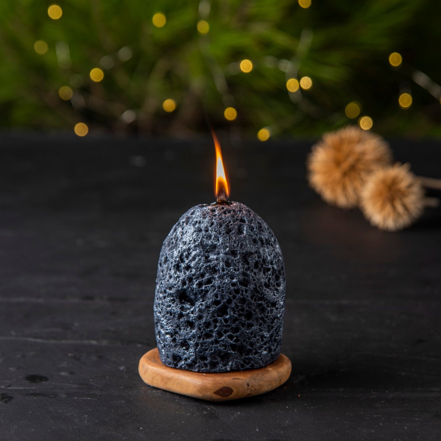 Lava Stone Candle, Vegan Organic Soy Candle (waking) 4 units