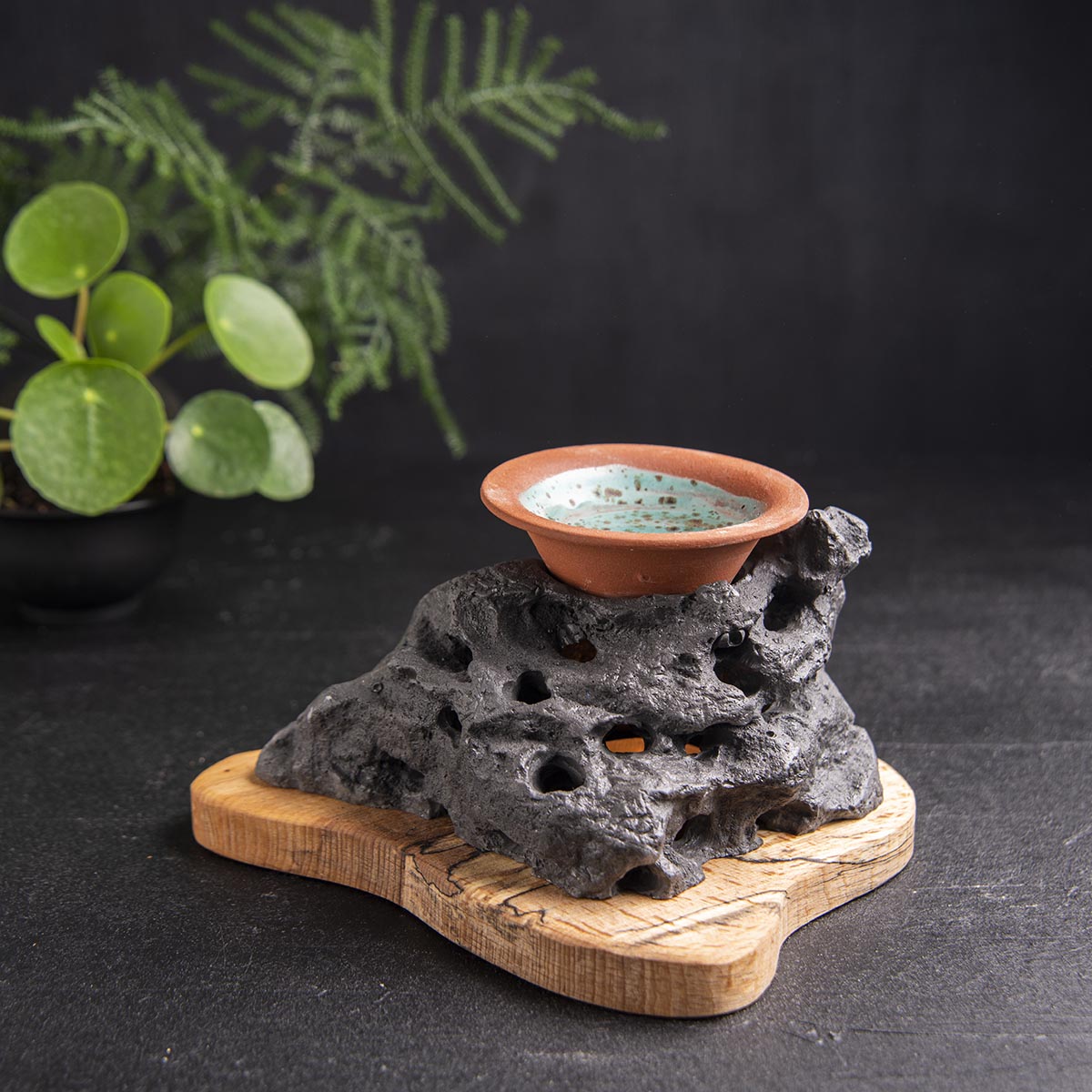 Handmade stone censer. Wax Warmer, Diffuser, Incense Holder (waking) 4 units