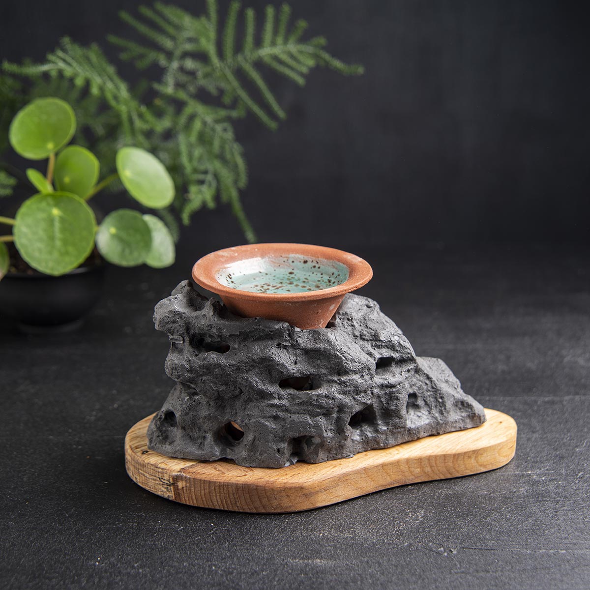 Handmade stone censer. Wax Warmer, Diffuser, Incense Holder (waking) 4 units