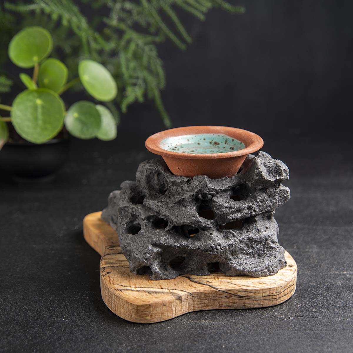 Handmade stone censer. Wax Warmer, Diffuser, Incense Holder (waking) 4 units