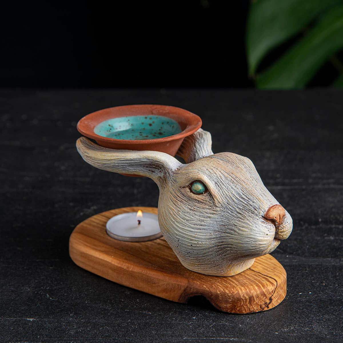 White Rabbit Oil Burner, Wax Warmer, Alice's Oil Diffuser, Essential Oil Burner  (waking) 4 units